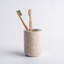 Less Is More Toothbrush Holder - Travertine Marble Cream