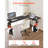 L Shaped Desk Electric Adjustable Height Corner Office Gaming Desk Black