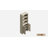 74.1" Fluted  Bookcase With Doors,Book Shelf With 3 Open Shelves & 3 Hidden Shelves