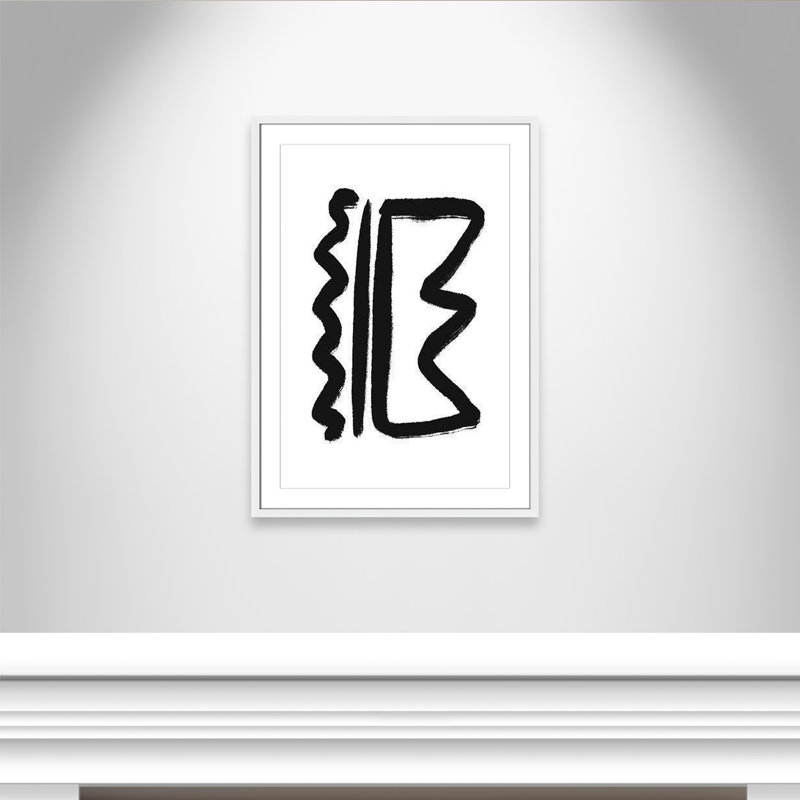 «Line Dessin Collection Royals» sur papier par Leah Straatsma, reproduction, H 35,5 po x l 25,5 po x P 1,25 po