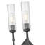Applique murale 2 lumières 23,75 pouces noir mat Granton-123223003