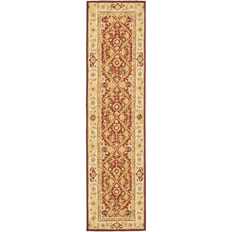 Chelsea Hand Hooked Wool Pile Oriental Rug, Runner 2'6" x 10'