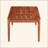 Rustic Outdoor Acacia Wood Coffee Table, Patio Side Table for Garden Deck Backyard