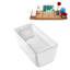 1600mm x 749.3mm Freestanding Soaking Acrylic Bathtub-1251355947