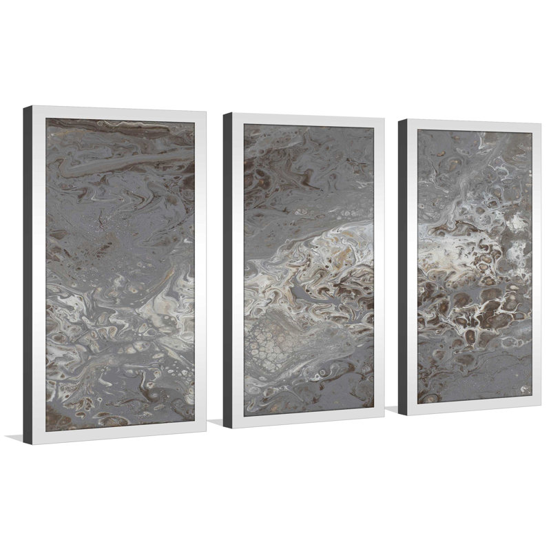 « modern flow ii », reproduction de peinture à l’huile à multiples images, L 40,5 po x H 25,5 po x P 1 po