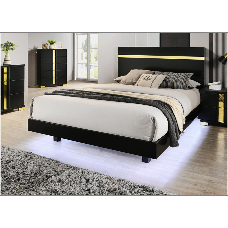Black Eastern King Size Bed