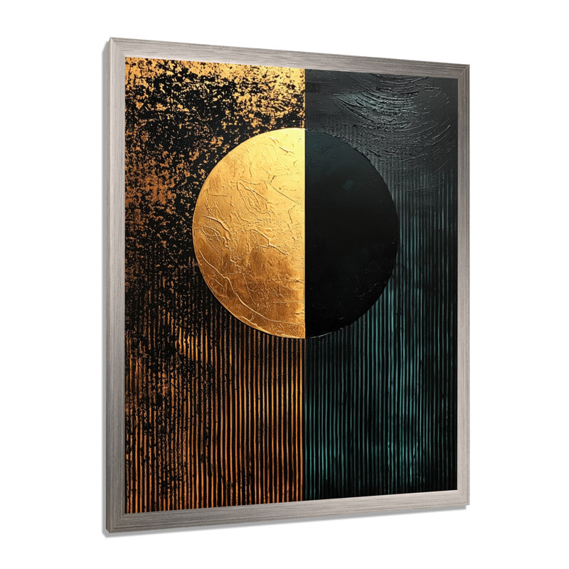 Trebino - Abstract Canvas Art Print, Silver, 40" H x 30" W, Single Picture Framed Print