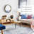Farmhouse Decorative e Round Mirror