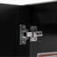 Meuble-lavabo moderne noir 20,28 po avec lavabo en céramique, structure en bois massif et tiroir - idéal pour les petites salles de bain.