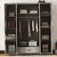 Armoire 4 portes avec 1 tiroir Jakayla-122531430