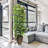 96'' Faux Ficus Tree in Metal Planter
