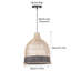 Luminaire suspendu 1 lumière Bakri
