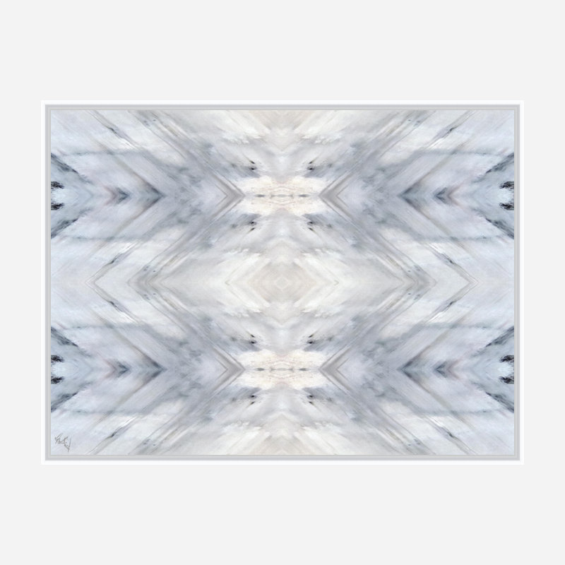 Geode Print by John Beard, 24" H x 20" W x 1.75" D, White Framed Canvas