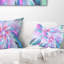 Coussin lombaire floral de fleur exotique