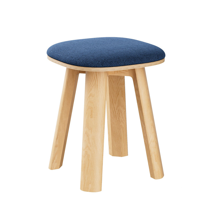 Tabouret de bar rembourré, Bleu