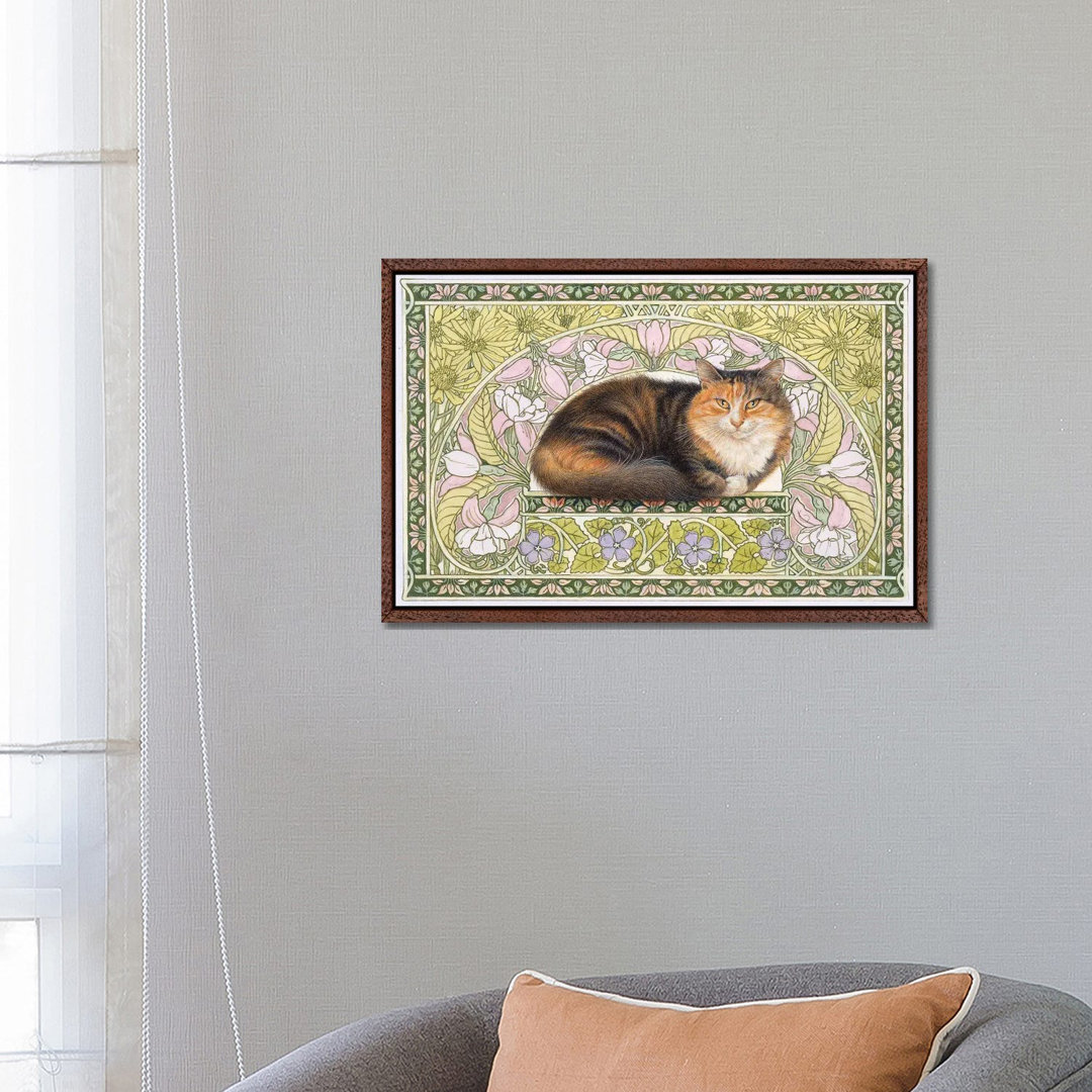 Jemima In Art Nouveau von Ivory Cats - Gallery-Wrapped Canvas Giclée on Canvas