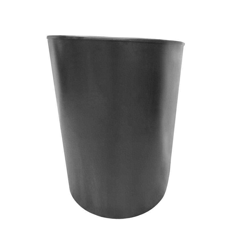 Large Black MDF Curved Mobile Podium with Shelving
