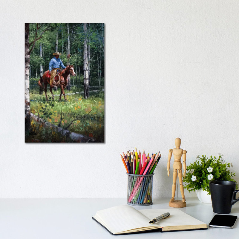Through The Aspen by Jack Sorenson - Wrapped Canvas Print, 30.48cm H x 20.32cm W
