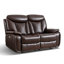 Ensemble de salon inclinable électrique en cuir synthétique 3 pièces avec causeuse et fauteuil inclinable-2113558882