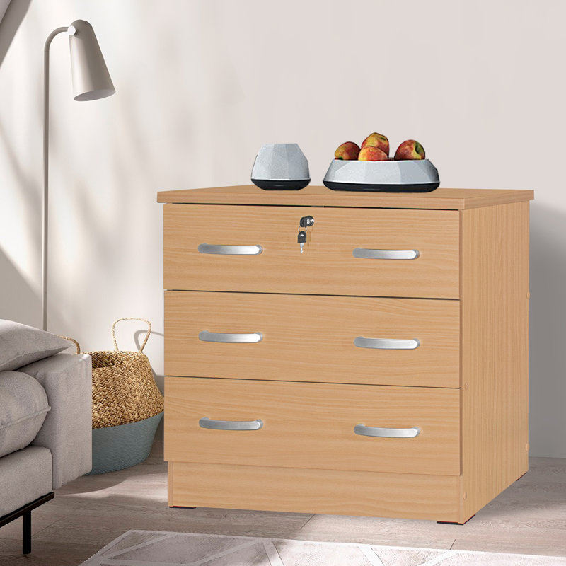 3 Drawer Chest, Beech