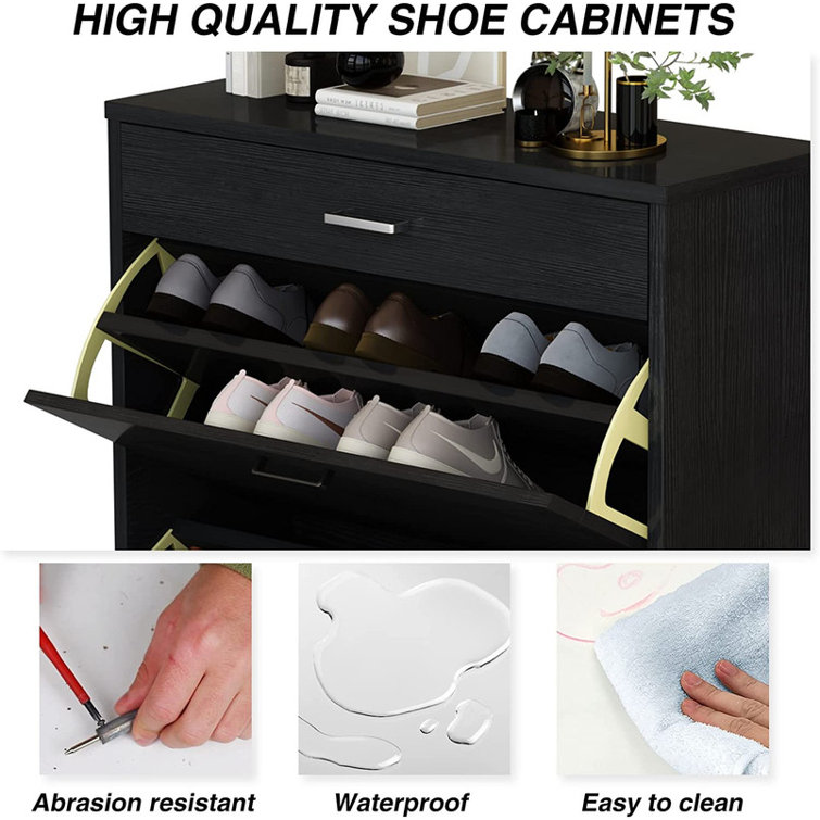 Corrigan Studio® Freestanding 22 Pair Shoe Storage Cabinet & Reviews