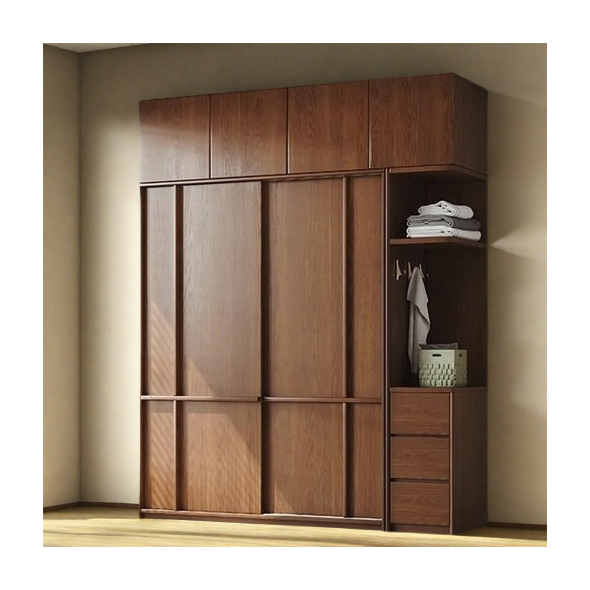 marlao Simple Retro Push And Pull Wardrobe | Wayfair
