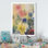 «Grunge Color Dahlias Flowers», reproduction de cadre photo sur toile