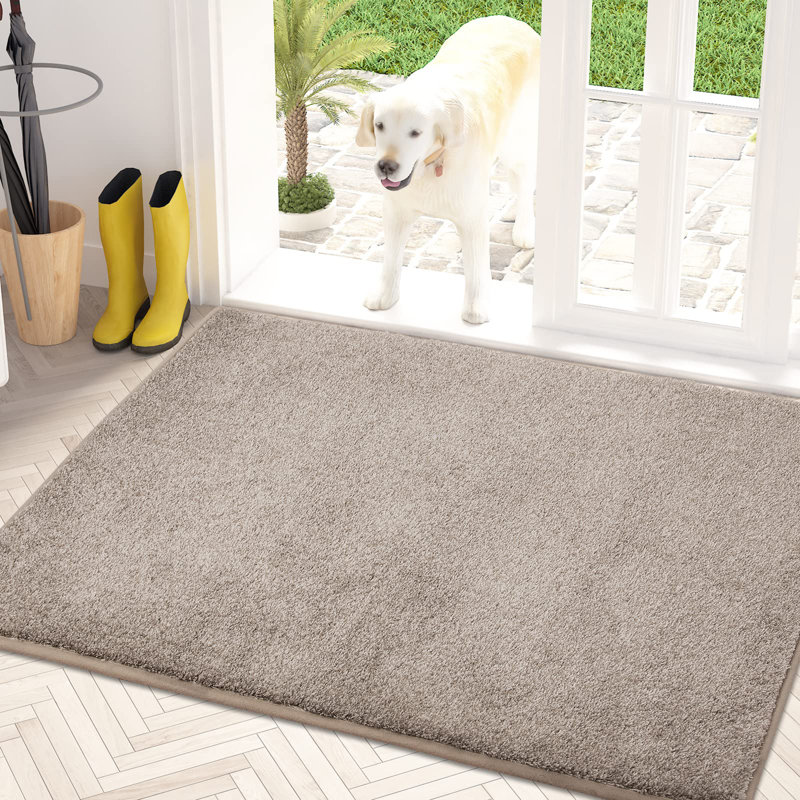 Doormat Non-Slip Machine Washable Entrance Rug, Dog Doormat, Super Absorbent Welcome Mat For Front Door, Back Door, Entryway, Muddy Wet Shoes And Paws
