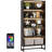Duty Free-Standing Bookshelf Shelving Unit,White Display Case,70.8”-109237114