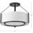Seawell Fabric Semi Flush Mount-331898472