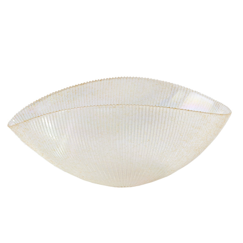 Glass Decorative Bowl, 8" H x 19" W x 12.50" D