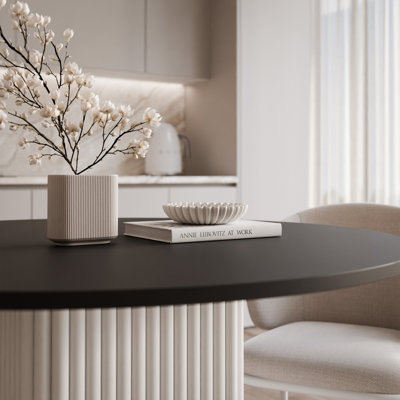 Metal Base Dining Table