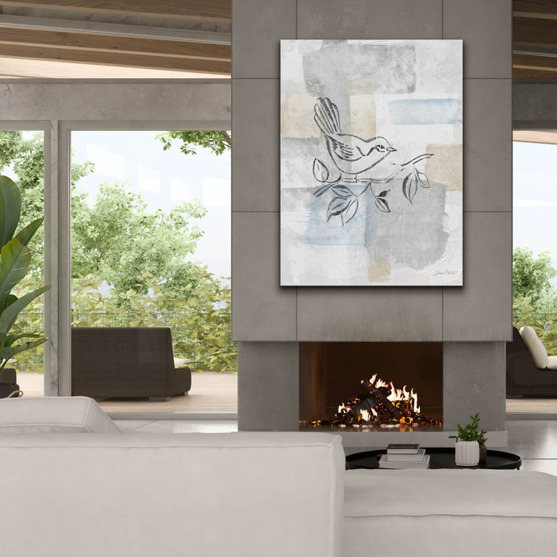 «Washy Abstract Canvas A» par Jean Plout, art mural sur toile, H 54 po x l 40 po x P 1,5 po