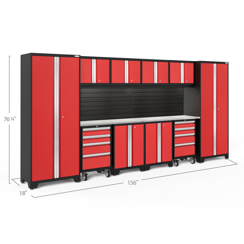 Ensemble de rangement 12 pièces Bold Series, Rouge