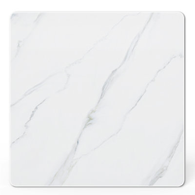 Square Sintered Stone Table Top Overlay | Suitable For Diy Countertop Transformation