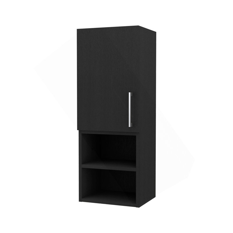 Armoire à pharmacie Praia, armoire simple à quatre tablettes, poignée en métal