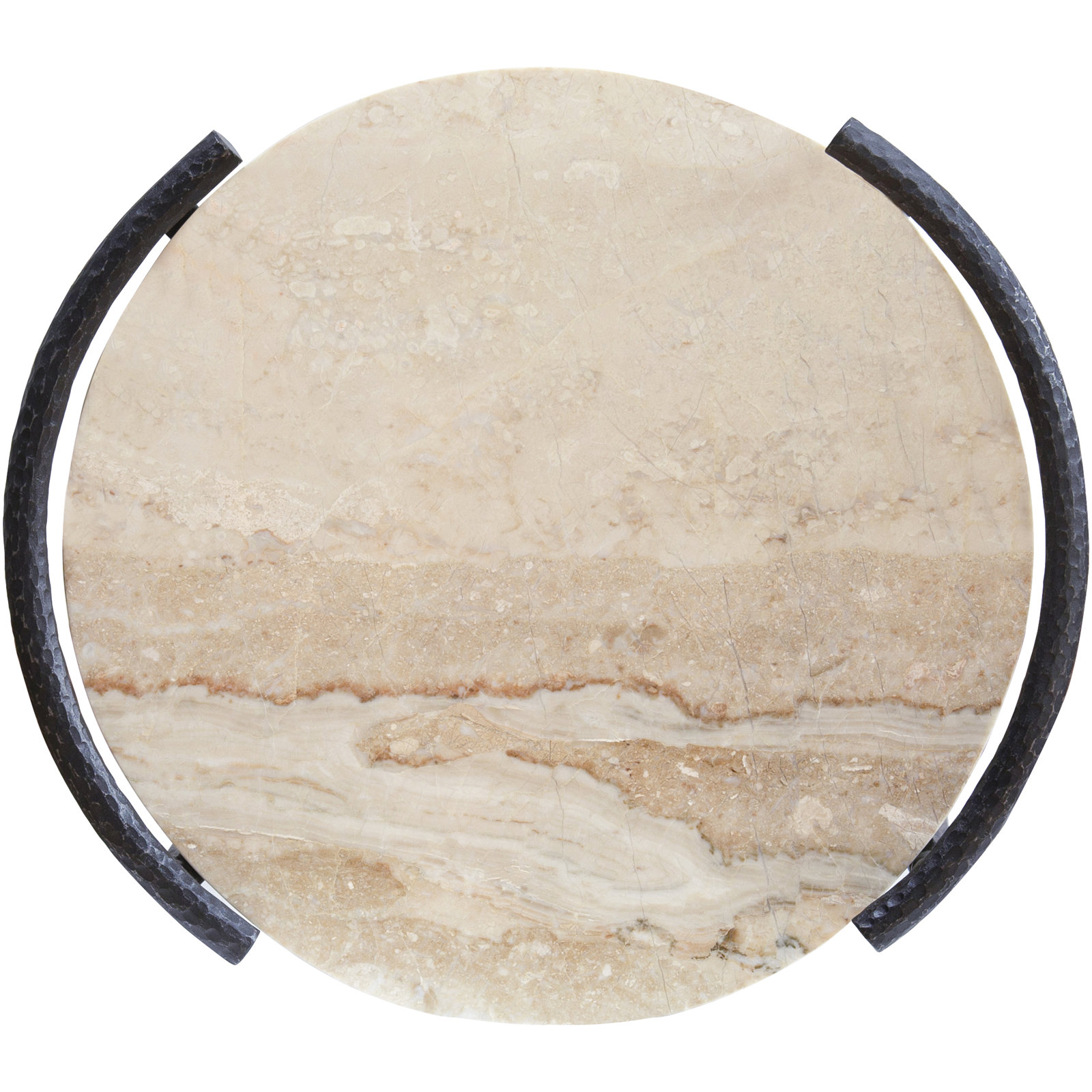 Becki Owens x Surya Ojai 18" Marble End Table