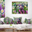 Fleurs printanières dans le parc Keukenhof - Coussin imprimé floral-29598818-29598814