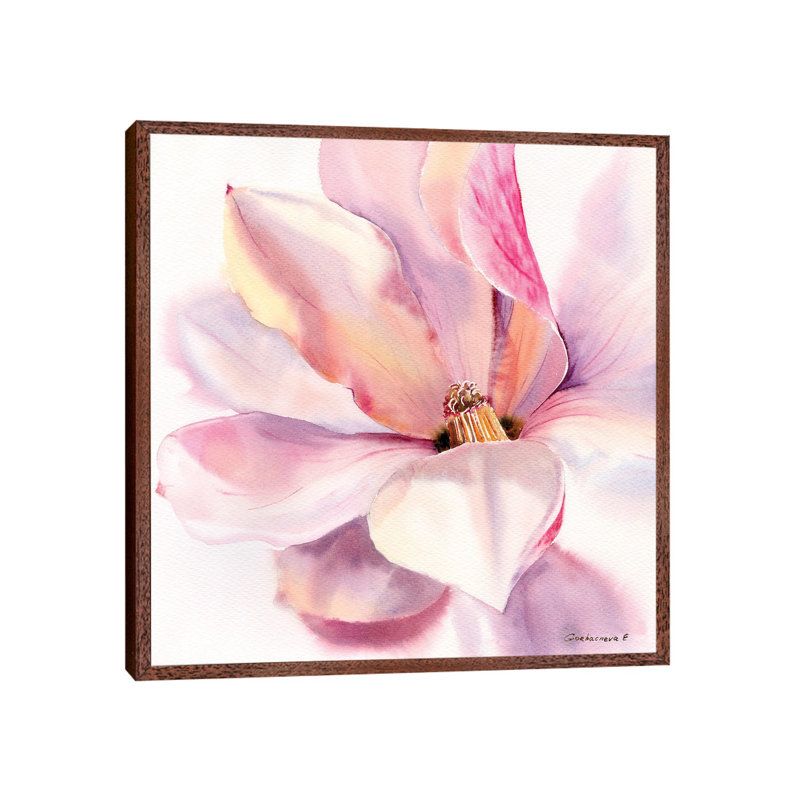 Magnolia Flower by HomelikeArt - Gallery-Wrapped Canvas Giclée on Canvas, Classic Wood Floater Framed