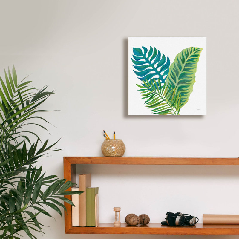 Art mural sur toile Epic Graffiti «Coconut Palm V1» par Mary Urban, H 12 po x l 12 po x P 0,75 po