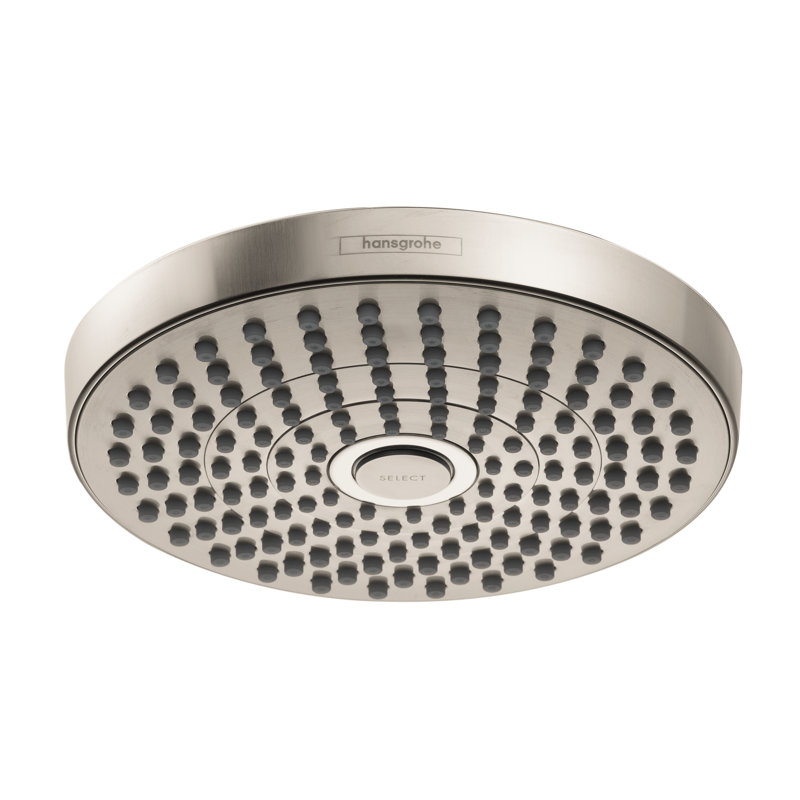 Pomme de douche Croma Select S, Nickel brossé, 1,8 gallons par minute