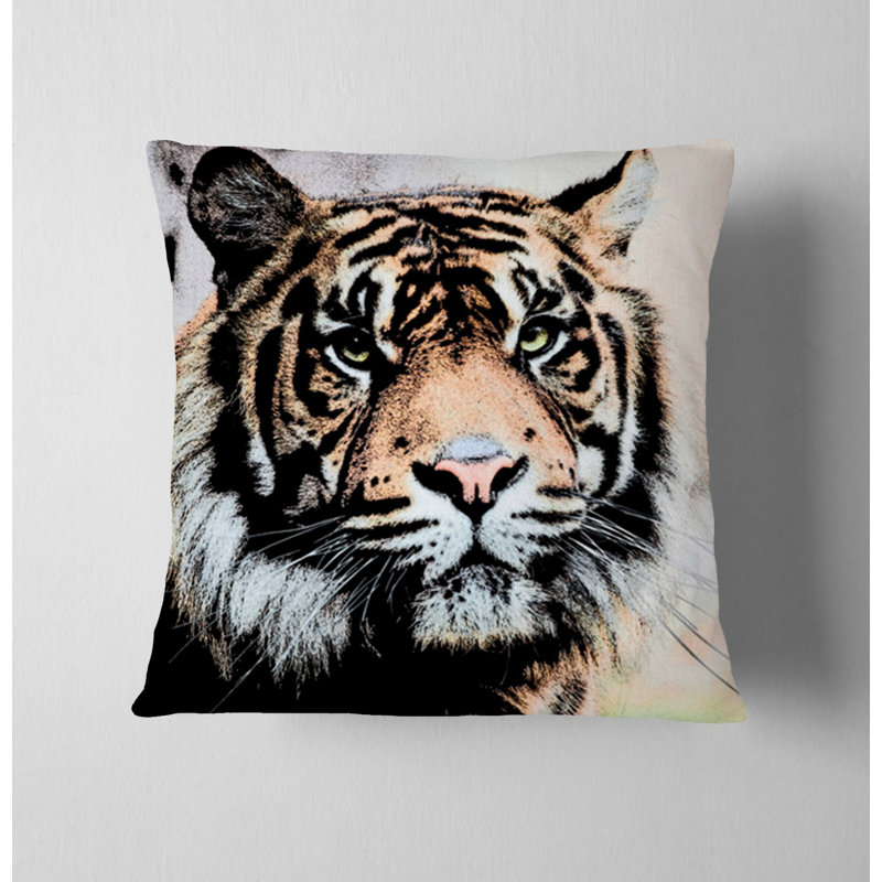 Throw Pillow With Insert, Orange 3, 20"H x 20"W