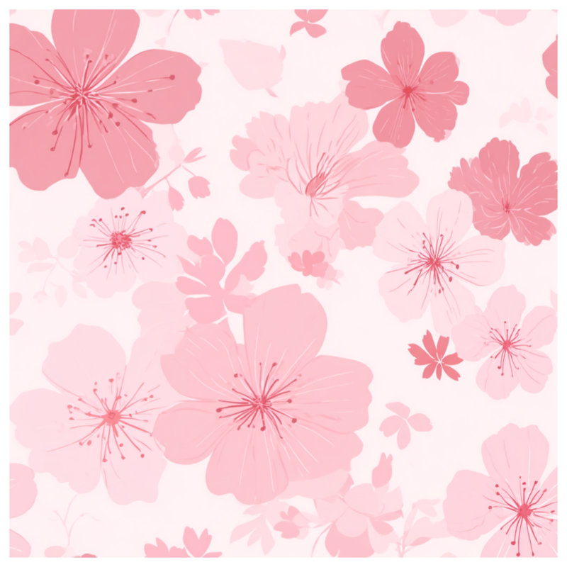Couvre-lit matelassé rose Cherry Blossoms, Double
