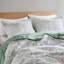 Ensemble de 2 mini édredons en fausse fourrure à poils longs pour lit simple / simple TG vert / blanc-117539032-117539030