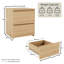 Tanino 4 Piece Bedroom Set (2 Drawer Large Bedside Chest X2, 8 Drawer Chest, 2 Door 2 Drawer Wardrobe)-771787938