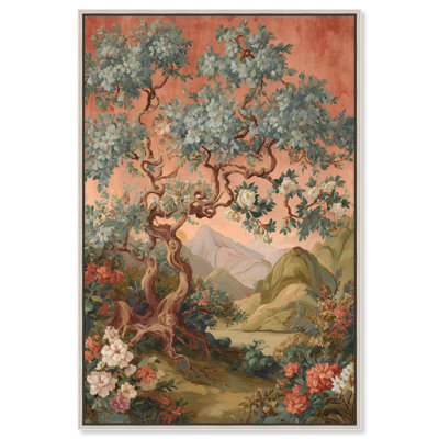 «Gnarled Serenity I», reproduction d'art sur toile encadrée par Art Remedy, cadre argenté, 24 x 36
