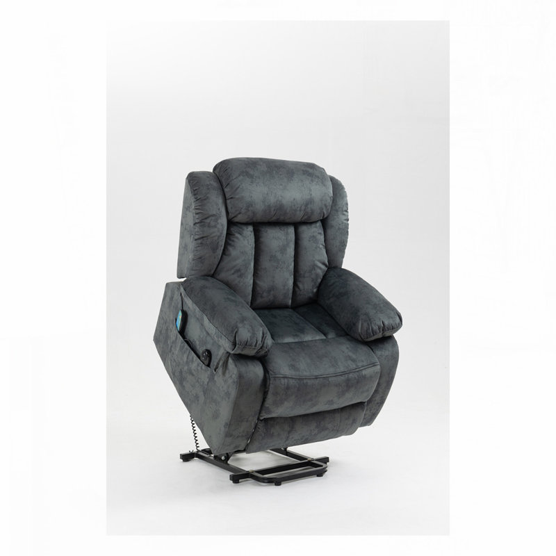 Recliners Lift Chair Relax Sofa Chair Livingroom Furniture Living Room Power Electric Reclining for Elderly, Grayish Blue