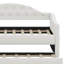 Lit de jour rembourré en velours capitonné avec couchette, port USB et port Type-C Martisa-220798677