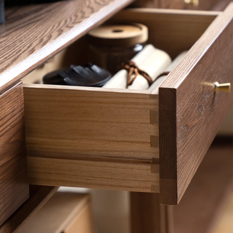 Nouvelle bibliothèque simple en bois massif de style chinois