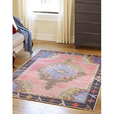 Glessite Chenille Geometric Indoor Rug